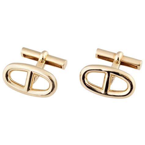 hermes gold cufflinks|Hermes gold cufflinks price.